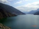 Part of th 80 km long barrage lake